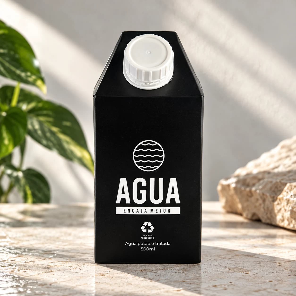 Agua En Caja edición Edición negra