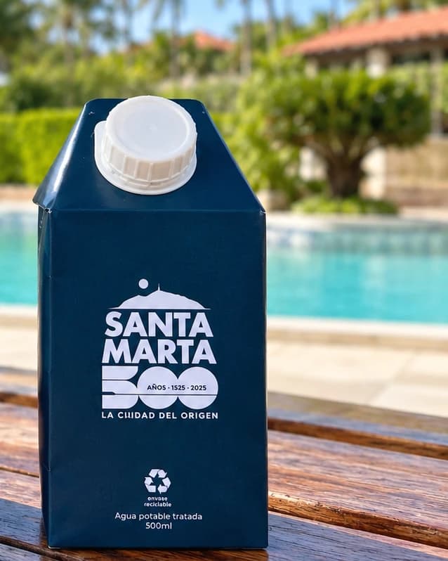 Edición de Agua En Caja por los 500 años de Santa Marta